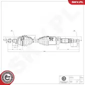 ESEN SKV Antriebswelle 40SKV015