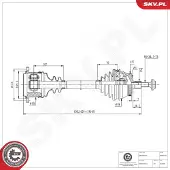ESEN SKV Antriebswelle 40SKV168