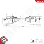 ESEN SKV Antriebswelle 40SKV086