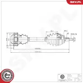 ESEN SKV Antriebswelle 40SKV149