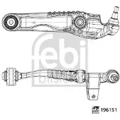 FEBI BILSTEIN 196151 Querlenker Hinten Unten Vorne Rechts für LAND ROVER Range Rover Velar (L560)