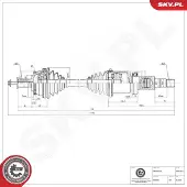 ESEN SKV Antriebswelle 40SKV072