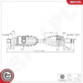 ESEN SKV Antriebswelle 40SKV322