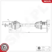 ESEN SKV Antriebswelle 40SKV114