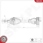 ESEN SKV Antriebswelle 40SKV047
