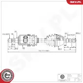 ESEN SKV Antriebswelle 40SKV215