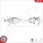 ESEN SKV Antriebswelle 40SKV296
