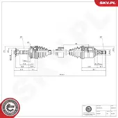 ESEN SKV Antriebswelle 40SKV245