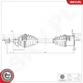 ESEN SKV Antriebswelle 40SKV176
