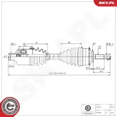 ESEN SKV Antriebswelle 40SKV252