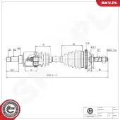 ESEN SKV Antriebswelle 40SKV392