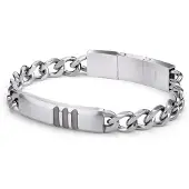 FYNCH-HATTON Armband Curb Chain in silber | Gr.: onesize