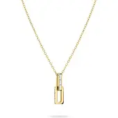 Liebeskind berlin Halskette - Edelstahl The Festive Mini Link Sparkle - Gr. unisize - in Gold - für Damen