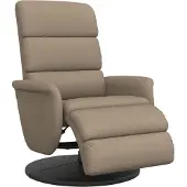 vidaXL Relaxsessel mit Fußteil Cappuccino-Braun Kunstleder