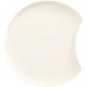 Papstar 100 Teller Zuckerrohr `pure` Halbmond Ø 12 cm · 1 cm weiss `Cella`