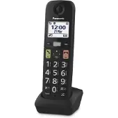 Panasonic KX-TGUA10EXB, DECT-Telefon, Kabelloses Mobilteil, Schwarz