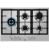 AEG HGB75520SM, Edelstahl, Integriert, 75 cm, Gaskochfeld, Edelstahl, 5 Zone(n)