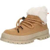 Palladium Pallashock Lo Hiver Enkellaarsjes Plat - Cognac - Maat 38