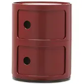Kartell Container Componibili rot, Designer Anna Castelli Ferrieri, 40 cm