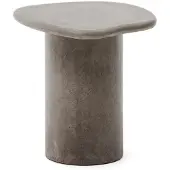 Natur24 Beistelltisch Macarella 47 x 48 x 46 cm Zement Grau Wohnaccessoire Ablage Neu