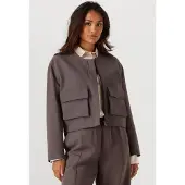 Access Damen Blazers D54-1020-387 - Taupe - Größe S/M
