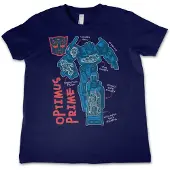 Transformers Shirt "Optimus Prime Kids Tee" in Blau | Gr.: 4