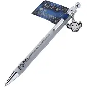 Harry Potter , Kugelschreiber 14cm Hedwig Schlüsselanhänger Chibi Metallclip Stift, Grau