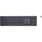 HP 450 Programmierbare Wireless-Tastatur, Volle Größe (100%), Verkabelt & Kabellos, RF kabellos + USB, Mechanischer Switch, QWERTY, Schwarz