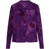Desigual Damen Langarmshirt Lila Hemden 25WWTK29_VI3028, Größe S