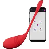Lovense Vulse - tragbares, app-gesteuertes Stoß-Vibrations-Ei (rot)