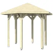 GartenHaus GmbH Pavillon SKAN HOLZ Nancy Gr. 1 ø 360 cm natur