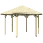 GartenHaus GmbH Pavillon SKAN HOLZ Nancy Gr. 3 ø 480 cm natur