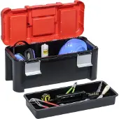 Allit Profi-Werkzeugkoffer McPlus Alu 25 rot schwarz ohne Inhalt