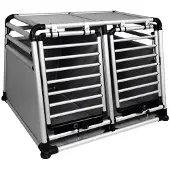 Nobby Auto-Transportbox 'Round Corner' doppelt, Aluminium