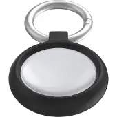 Otterbox Sleek Series Hülle für AirTag, stoßfeste, sturzsichere, robuste, dünne Schutzhülle für Apple AirTags, inklusive Karabiner, Schwarz