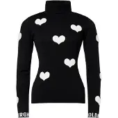 Goldbergh Pullover Bacio LS Knit Sweater Damen Black/White-XL