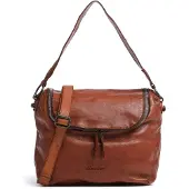 Harold's Leder Umhängetasche Schultertasche Submarine Zipperbag Cognac braun