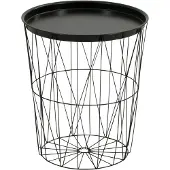 Hobby Hall greemotion Beistelltisch, schwarz, Ø ca. 40 x 46 cm
