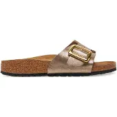 Birkenstock Catalina Cushion Buckle Pantolette Beige in Gr. 38