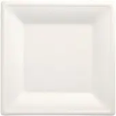 Papstar 100er-Pack Teller »pure« Zuckerrohr weiß eckig - 26 x 26 cm weiß, 26x26x23 cm