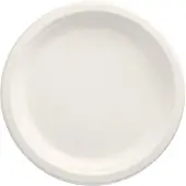 Papstar 100 Teller, Zuckerrohr "pure" ungeteilt Ø 23 cm · 2 cm weiss