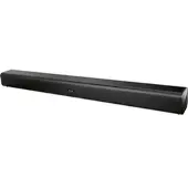 PEAQ Soundbar in schwarz mit Bluetooth und Fernbedienung