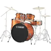 Yamaha Rydeen 22" Drum Kit mit Paiste Becken & DS550U Trommelthron Orange Sparkle