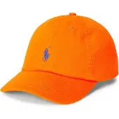 Ralph Lauren für Damen. 211912843009 Die ikonische orangefarbene Chino-Kappe aus Baumwolle (OSFA), Lässig