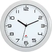 Alba Wanduhr "HORNEW", Quarzwerk, weiß