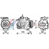Ava Cooling Kompressor, Klimaanlage BWAK444