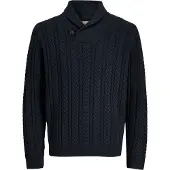 Jack & Jones Strickpullover "JPRBLUSEAN KNIT CABLE SHAWL NECK"