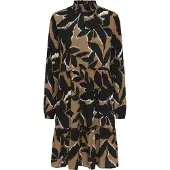 Kaffe Kleid KAlinda Loose fit black brown