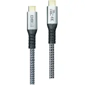 2GO 797515, 2 m, USB C, USB C, USB 3.2 Gen 2x2, 20 Gbit/s, Silber