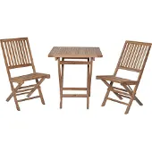 LC Garden Riva Bistrotisch Teak eckig